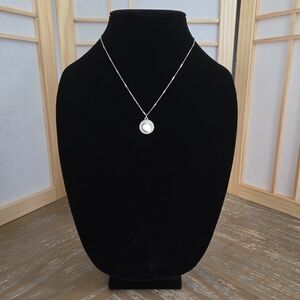 💎 Silver Rope Medallion Pendant Necklace 17" | NWOT Valentine's Day Gift